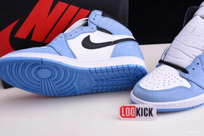 Rep MAX BLACK 1 UNIVERSITY JORDAN WHITE RETRO BLUE AIR HIGH 555088-134 0816
